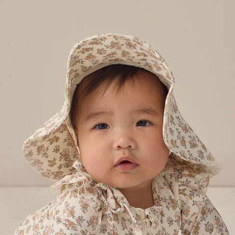 【D2】Quincy Mae（クインシーメイ）2026SS   SUN HAT    -WILDFLOWER-  花柄サンハット ワイルドフラワー