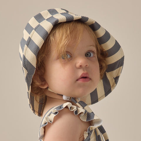 【D2】Quincy Mae（クインシーメイ）2026SS   BUCKET HAT  -RETRO STRIPE OCEAN-  バケットハット　レトロストライプオーシャン