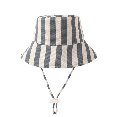 【D2】Quincy Mae（クインシーメイ）2026SS   BUCKET HAT  -RETRO STRIPE OCEAN-  バケットハット　レトロストライプオーシャン