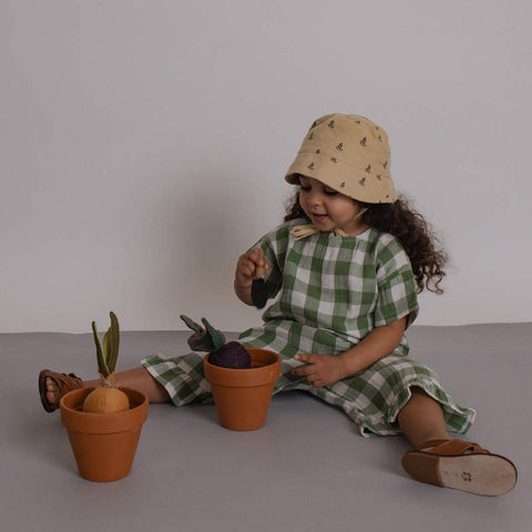 【ネコポス送料無料】【D1】organic zoo（オーガニックズー）2026SS Dill Gingham Boxy T-Shirt　ボクシー半袖Tシャツ