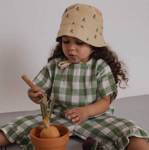 【D1】organic zoo（オーガニックズー）2026SS Dill Gingham Boxy T-Shirt　ボクシー半袖Tシャツ