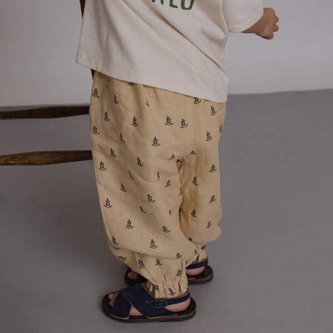 【D1】organic zoo（オーガニックズー）2026SS Lavender Bloom Gardener Pants リネンパンツ