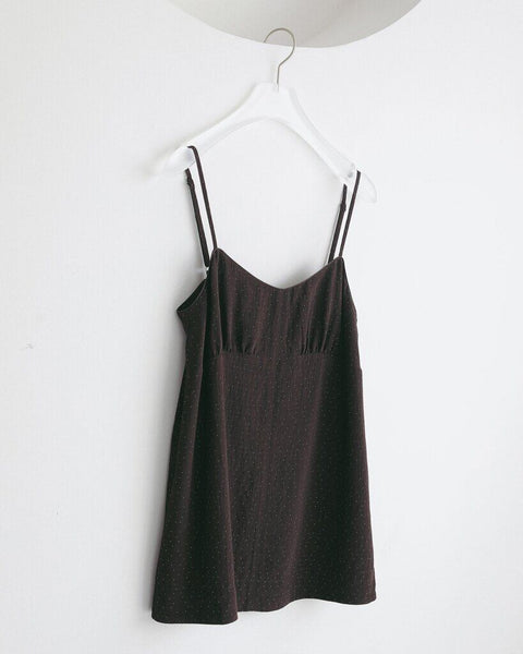 【4月下旬入荷次第お届けのご予約】anuke（アンヌーク） Dot jacquard Camisole Tops 62710411.