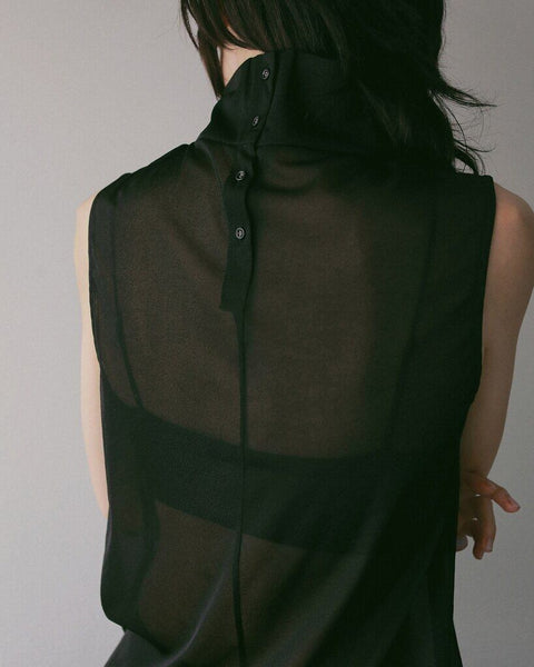 【4月下旬入荷次第お届けのご予約】anuke（アンヌーク） Sleeveless Chiffon Tops 62710624.