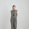 【4月下旬入荷次第お届けのご予約】anuke（アンヌーク） Woolchambray Sleeveless Shirts 62710405.