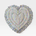 saruche（サルーチェ）Baby Play Mat Heart Frill - レギュラーサイズ / 薄手 - Candy Stripe プレイマット、キルティングベビーマット.