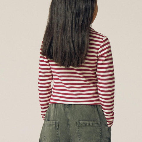 The Campamento（カンパメント） 2026AW TSHIRT -BURGUNDY- キッズ長袖Tシャツ.