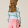 The Campamento（カンパメント） 2026AW Light Blue Stripes Tshirt キッズ長袖Tシャツ.