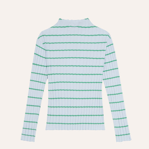 The Campamento（カンパメント） 2026AW Light Blue Stripes Tshirt キッズ長袖Tシャツ.