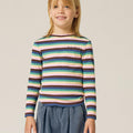 The Campamento（カンパメント） 2026AW Multicolor Stripes Tshirt  キッズ長袖Tシャツ.