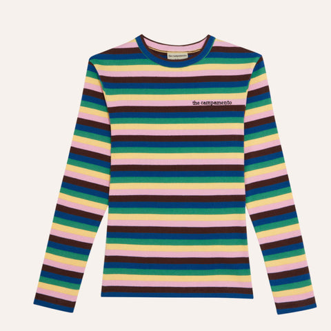 The Campamento（カンパメント） 2026AW Multicolor Stripes Tshirt  キッズ長袖Tシャツ.