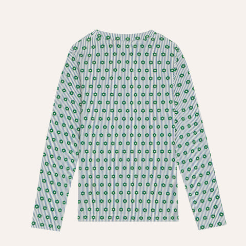 The Campamento（カンパメント） 2026AW Flowers and Stripes Tshirt  キッズ長袖Tシャツ.