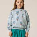 The Campamento（カンパメント） 2026AW Bouquets Light Blue Sweatshirt キッズスウェットシャツ、トレーナー.