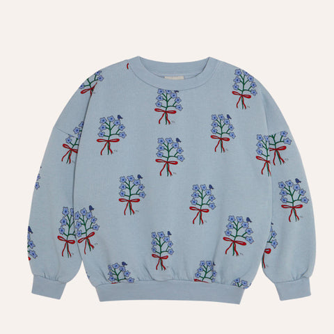 The Campamento（カンパメント） 2026AW Bouquets Light Blue Sweatshirt キッズスウェットシャツ、トレーナー.