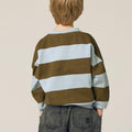 The Campamento（カンパメント） 2026AW Green Stripes Sweatshirt キッズスウェットシャツ、トレーナー.