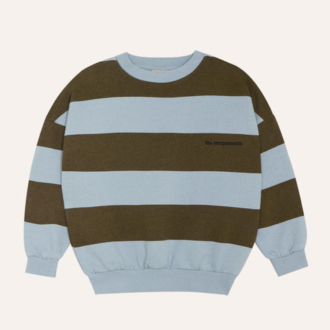 The Campamento（カンパメント） 2026AW Green Stripes Sweatshirt キッズスウェットシャツ、トレーナー.