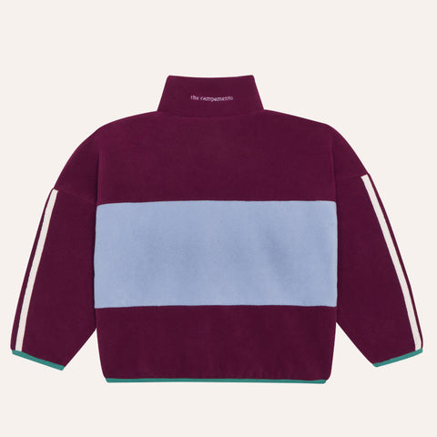 The Campamento（カンパメント） 2026AW Burgundy Polar Sweatshirt キッズフリーススウェットシャツ.