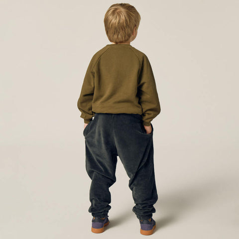 The Campamento（カンパメント） 2026AW Grey Velour Jogging Trousers キッズベロアパンツ.