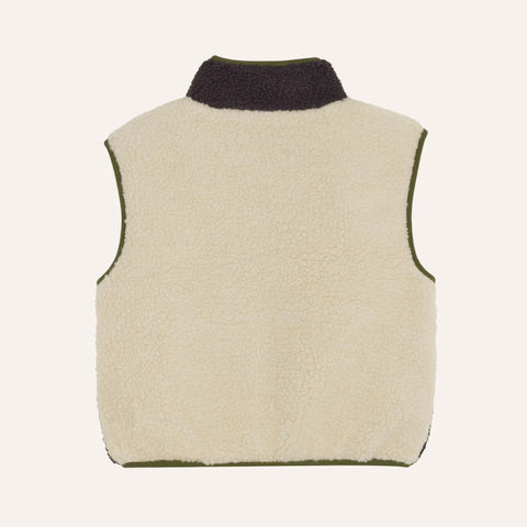 The Campamento（カンパメント） 2026AW Ecru Teddy Vest キッズベスト.
