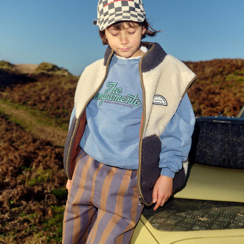 【8/21まで送料無料】The Campamento（カンパメント） 2026AW Ecru Teddy Vest キッズボアベスト