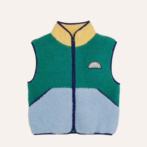 The Campamento（カンパメント） 2026AW Green Teddy Vest キッズボアベスト.