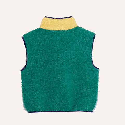 The Campamento（カンパメント） 2026AW Green Teddy Vest キッズボアベスト.