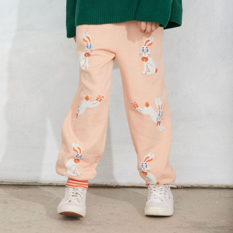 【ch2】mini rodini（ミニロディーニ） 2026AW Rabbit  Sweatpants　うさぎ柄スウェットパンツ