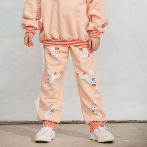 【ch2】mini rodini（ミニロディーニ） 2026AW Rabbit  Sweatpants　うさぎ柄スウェットパンツ