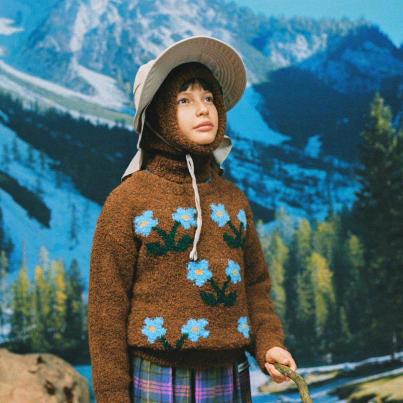 The Campamento（カンパメント） 2024AW FLOWERS KIDS SWEATER キッズセーター – LePuju