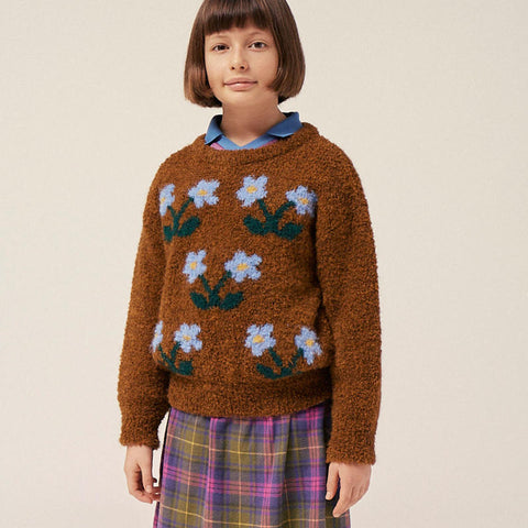 The Campamento（カンパメント） 2024AW FLOWERS KIDS SWEATER キッズセーター