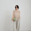 【4月下旬入荷次第お届けのご予約】anuke（アンヌーク） Paperyarn Knit Vest 62710510.