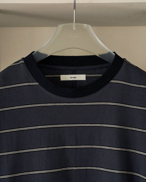 【3月中旬入荷次第お届けのご予約】anuke（アンヌーク） Border Loose Long T-shirts 62620620.