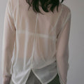 【2月中旬入荷次第お届けのご予約】anuke（アンヌーク） Slit Chiffon Tops 62710606.