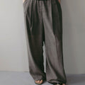 【4月下旬入荷次第お届けのご予約】anuke（アンヌーク） Woolchambray Tuck Pants 62710717.