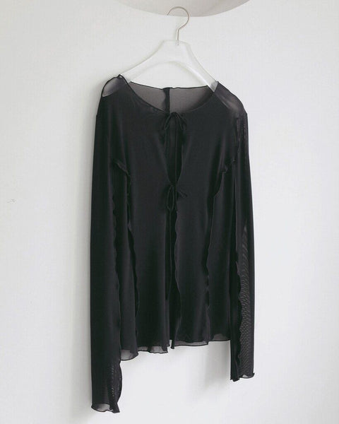 【4月中旬入荷次第お届けのご予約】anuke（アンヌーク） Sheer Tulle Cardigan 62710420.