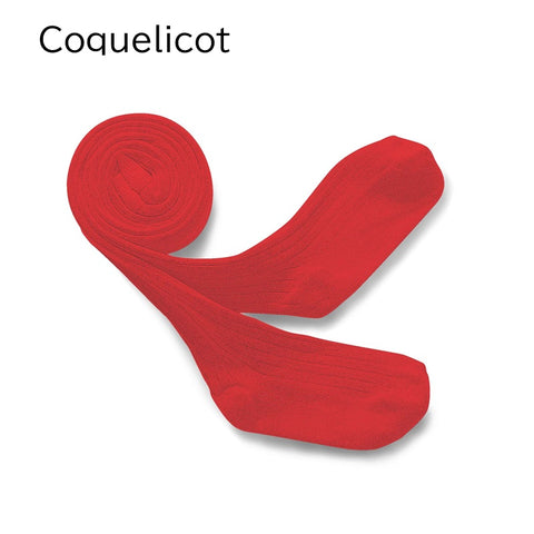 【25AW新カラー】collegien（コレジアン）Louise  Ribbed Tights    キッズ  リブタイツ     【5990】