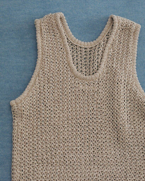 【4月下旬入荷次第お届けのご予約】anuke（アンヌーク） Paperyarn Knit Vest 62710510.