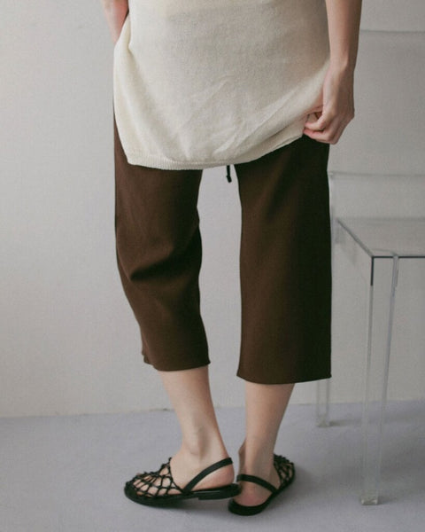 【3月中旬入荷次第お届けのご予約】anuke（アンヌーク） Back Satin Capripants 62710718.