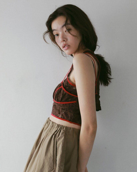 【5月上旬入荷次第お届けのご予約】anuke（アンヌーク） Lace Sleeveless Tops 62710417.