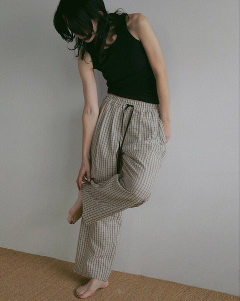 【5月上旬入荷次第お届けのご予約】anuke（アンヌーク） Suckercheck Loose Pants 62710720.