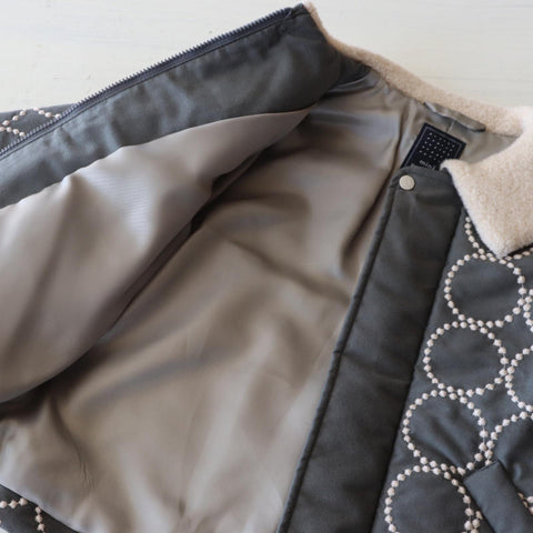 mina perhonen（ミナペルホネン） 25AW tambourine -gray-  コート、ジャケット  ADA6082PB ADA6082PC