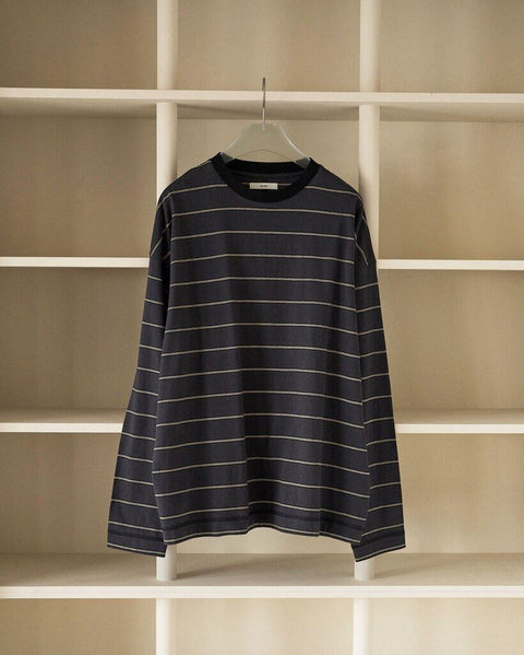 【3月中旬入荷次第お届けのご予約】anuke（アンヌーク） Border Loose Long T-shirts 62620620.