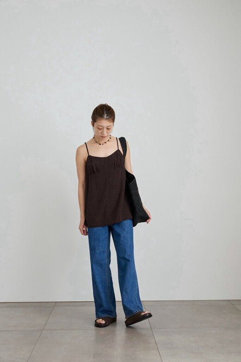 【4月下旬入荷次第お届けのご予約】anuke（アンヌーク） Dot jacquard Camisole Tops 62710411.