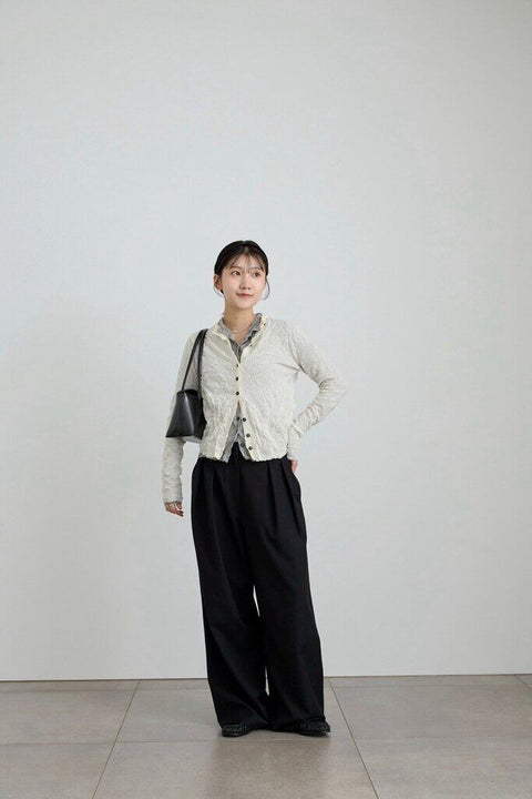 【2月中旬入荷次第お届けのご予約】anuke（アンヌーク） Twill Tuck Widepants 62710712.