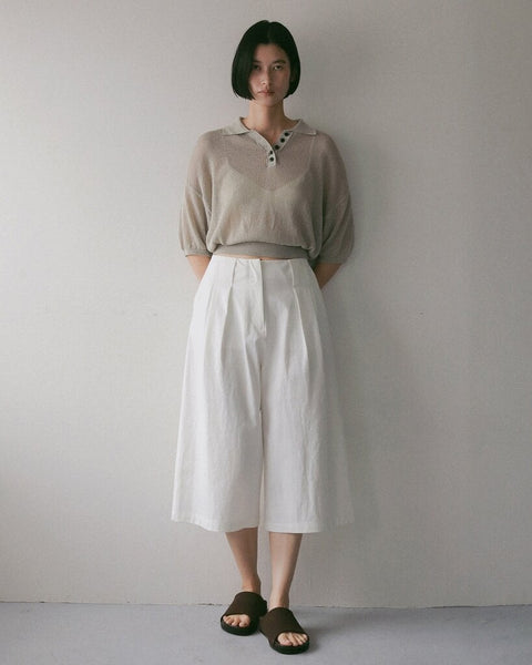 【4月上旬入荷次第お届けのご予約】anuke（アンヌーク） Tuck Bermuda Pants 62710705.