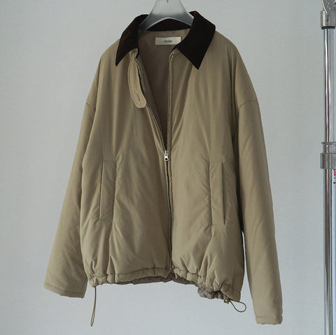 【1月上旬入荷次第お届けのご予約】anuke（アンヌーク）Velour Collar Blouzon ベロアカラーブルゾン（OLV/CGRY）62610203.