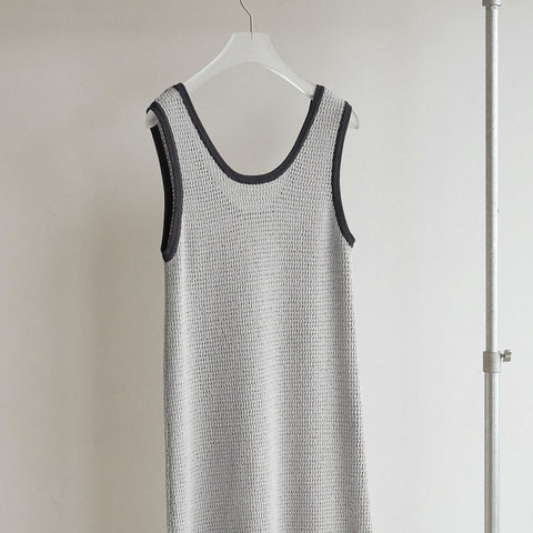 【即納】anuke（アンヌーク） 2026SS  Mesh Bicolor Onepiece メッシュバイカラーワンピース　62610318