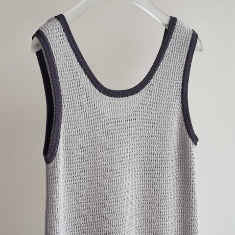 【即納】anuke（アンヌーク） 2026SS  Mesh Bicolor Onepiece メッシュバイカラーワンピース　62610318