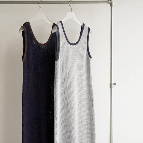 【即納】anuke（アンヌーク） 2026SS  Mesh Bicolor Onepiece メッシュバイカラーワンピース　62610318