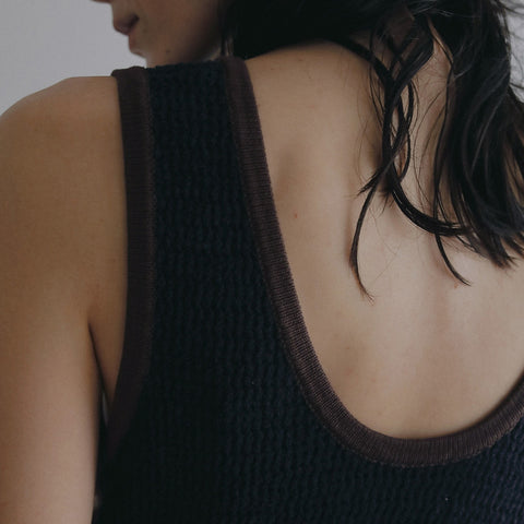 【即納】anuke（アンヌーク） 2026SS  Mesh Bicolor Onepiece メッシュバイカラーワンピース　62610318